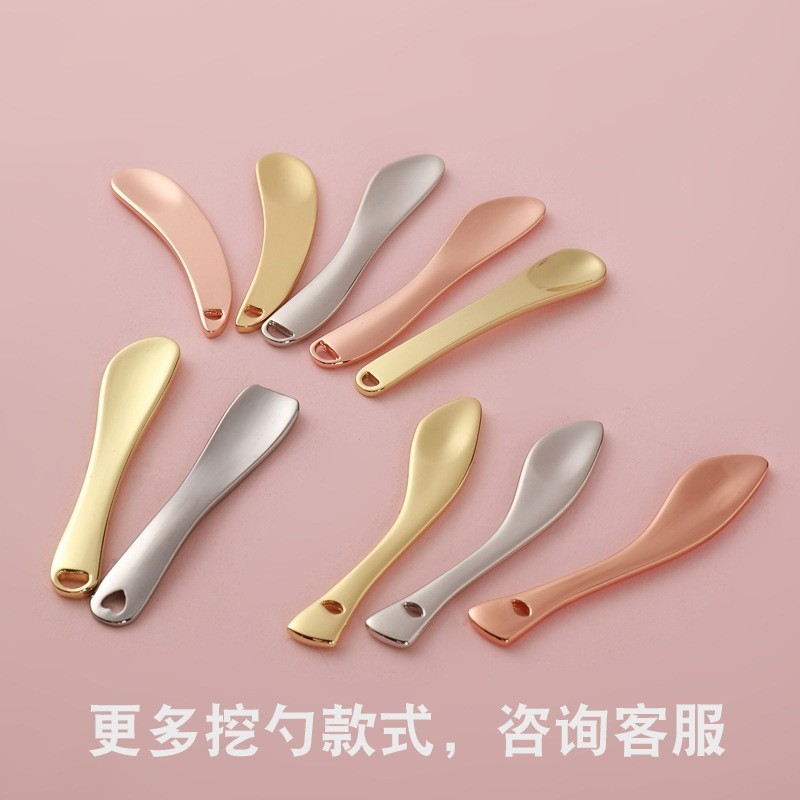金属眼霜按摩棒面霜勺化妆品勺两头双用眼霜导入棒眼部按摩美容棒图4