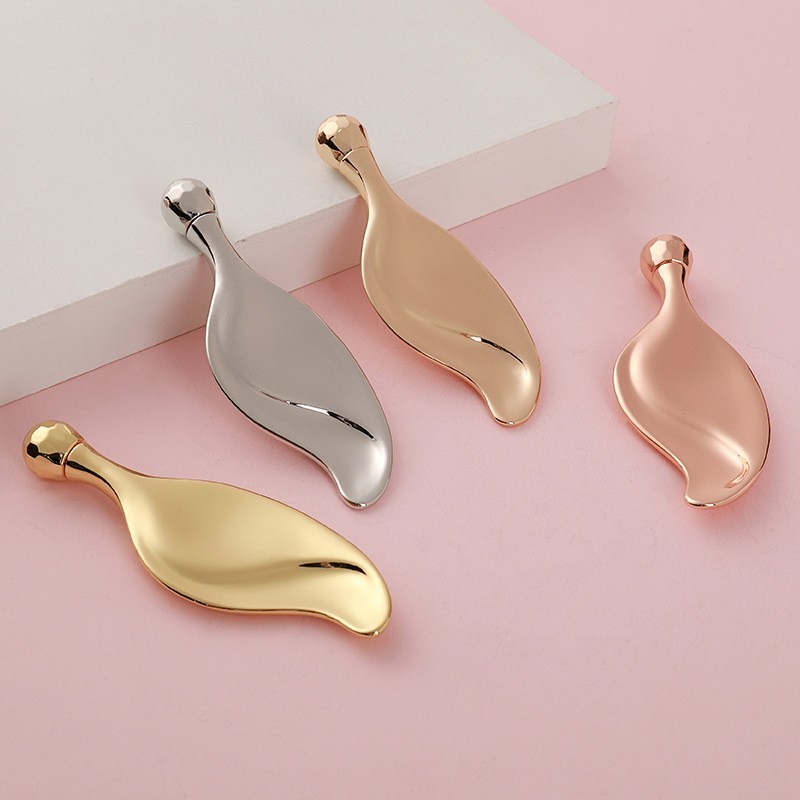 树叶按摩刮脸板滚珠面部提拉眼部脸部美容金属刮板图3