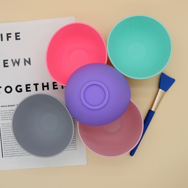 定制调膜碗居家diy面膜自制工具硅胶面膜碗硅胶面膜碗 定做婴儿碗图4