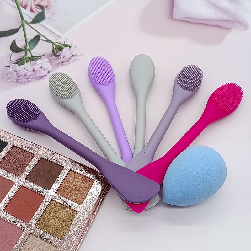 定制面膜棒 DIY面膜刷调膜棒 硅胶洗鼻器美妆工具面膜刷 定制刮刀图3