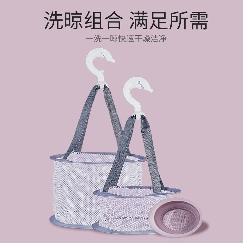 硅胶洗刷碗定制 粉扑化妆刷清洗器折叠硅胶碗美妆工具贴牌厂家图3