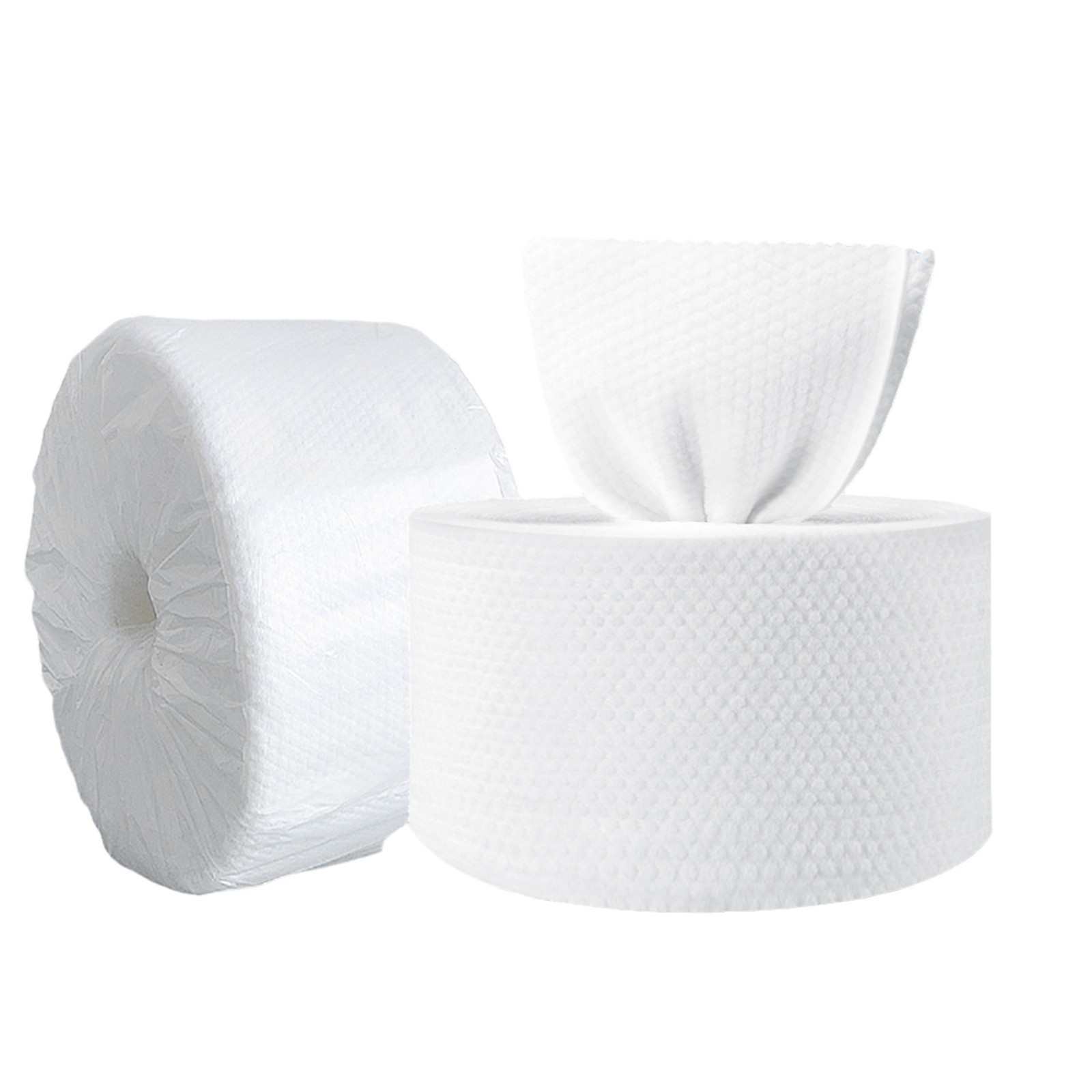 一次性洗脸巾卷筒式加厚不掉絮不起毛卷装棉柔巾面巾纸洁面图5