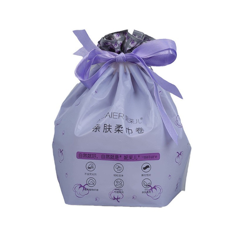 定制便携洗脸巾柔巾卷美容院一次性洗面巾干湿卷筒式洁面巾图5