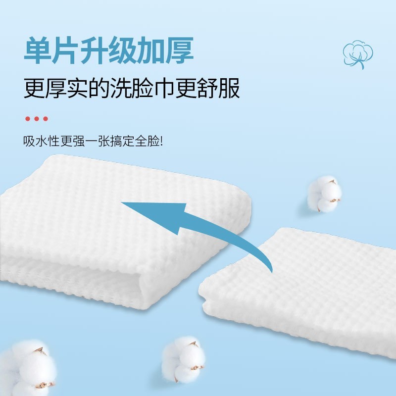 小棉花悬挂洗脸巾一次性加厚绵柔巾美容院洁面壁挂式毛巾定制OEM图4