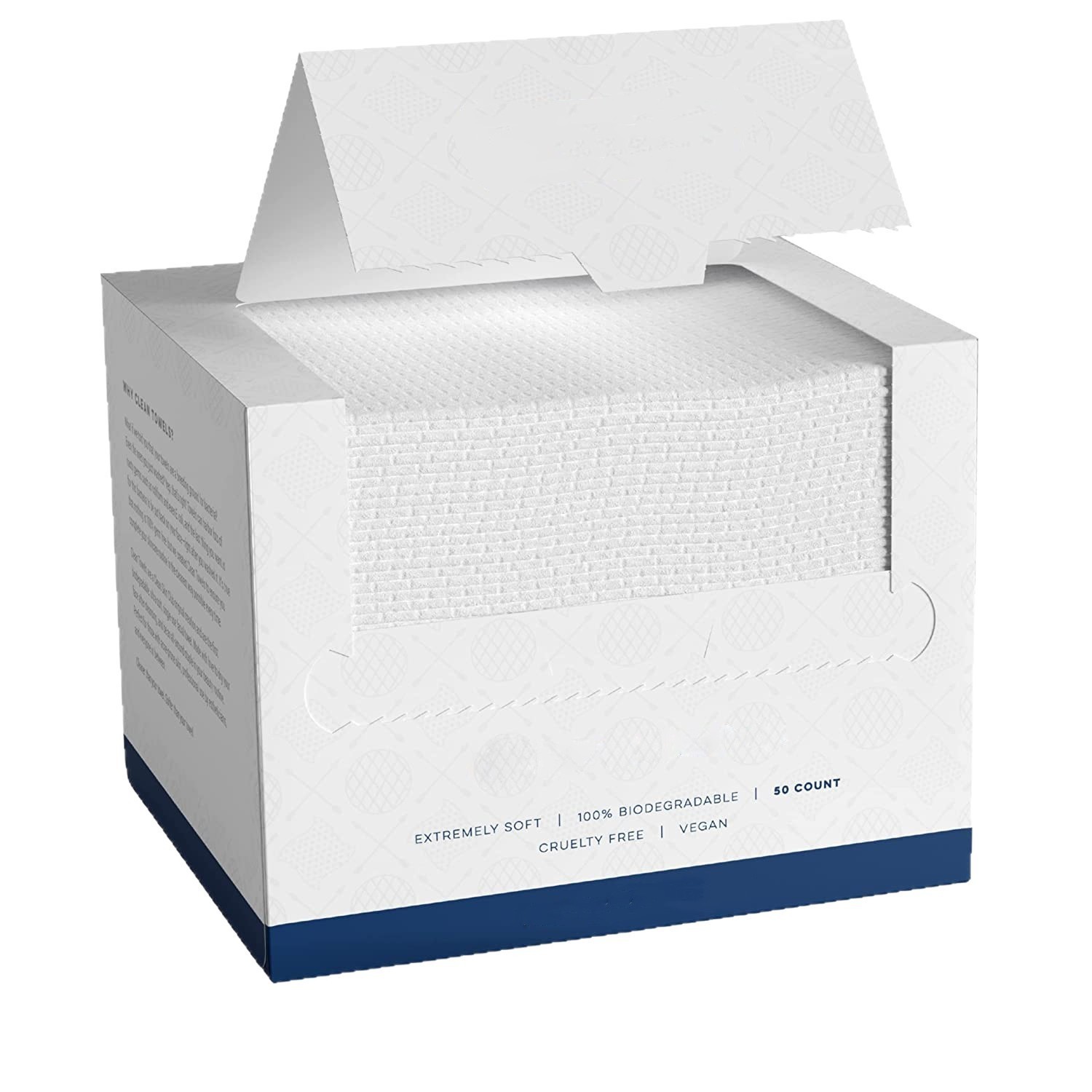 跨境热销洗脸巾英文版一次性加大加厚EF纹棉柔巾抽巾贴牌定制图4