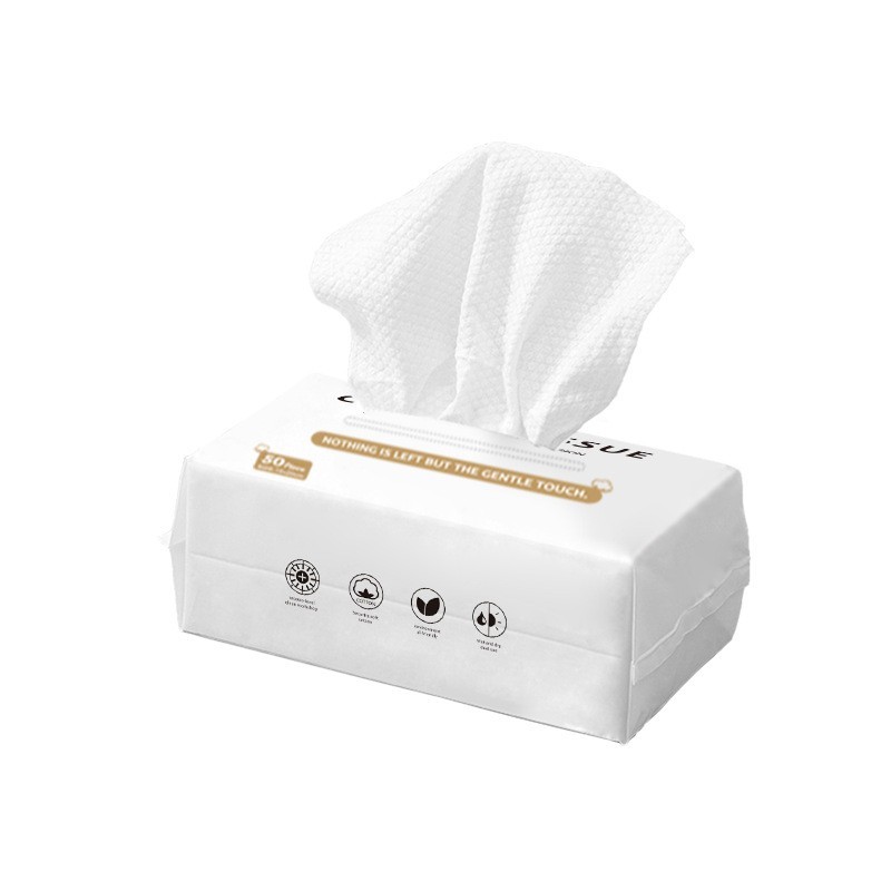 定制全英文抽式洗脸巾棉柔巾擦脸巾加厚洁面巾OEM贴牌英文包装图5