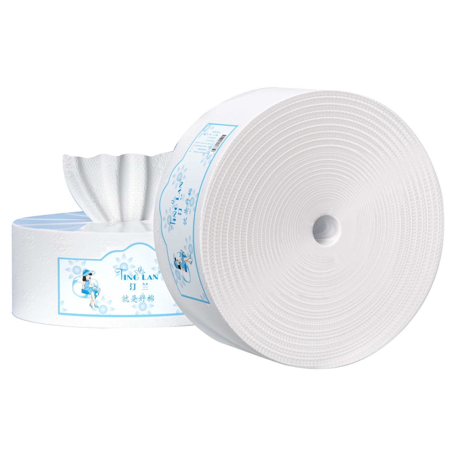 OEM洗脸巾美容院一次性洗面巾加厚洁面毛巾卷超大卷装院线洗面巾图5