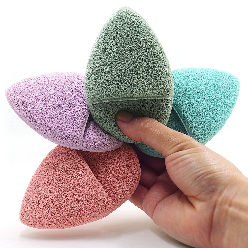 加工定制手套洗脸扑 水滴型Q弹深层清洁泡水变大卸妆粉扑泡沫绵密图4