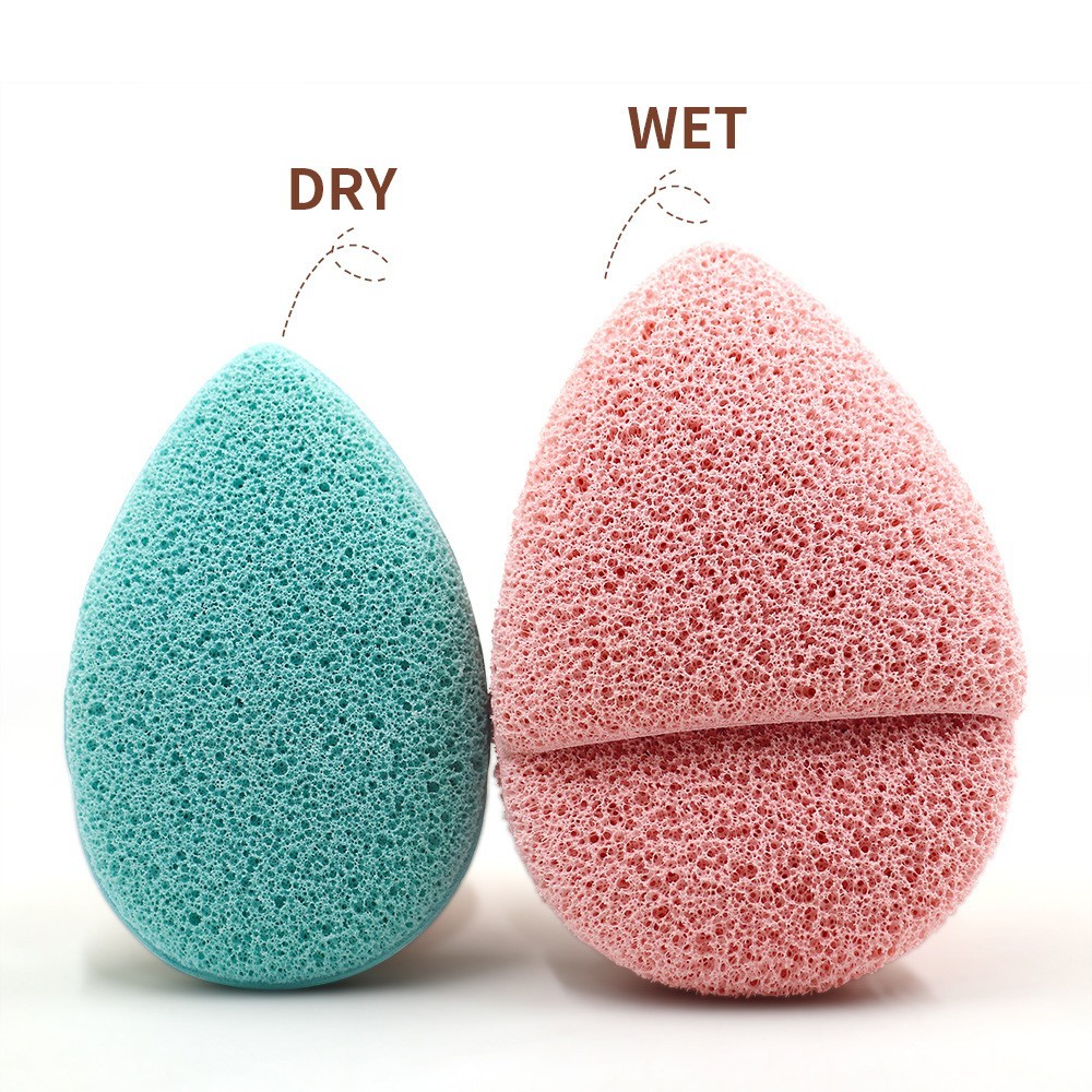 加工定制手套洗脸扑 水滴型Q弹深层清洁泡水变大卸妆粉扑泡沫绵密图2