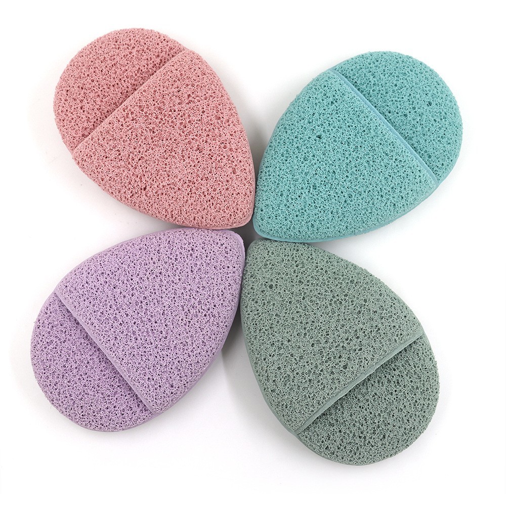 加工定制手套洗脸扑 水滴型Q弹深层清洁泡水变大卸妆粉扑泡沫绵密图5