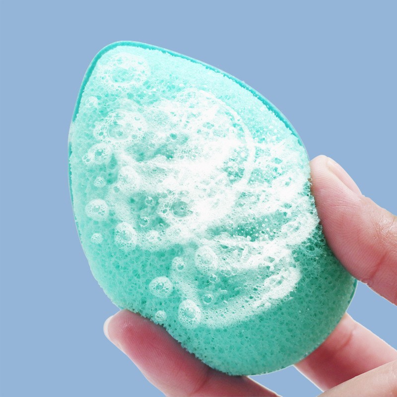 源头工厂水滴洗脸扑 加工定制深度清洁卸妆海绵泡沫绵密粉扑图3