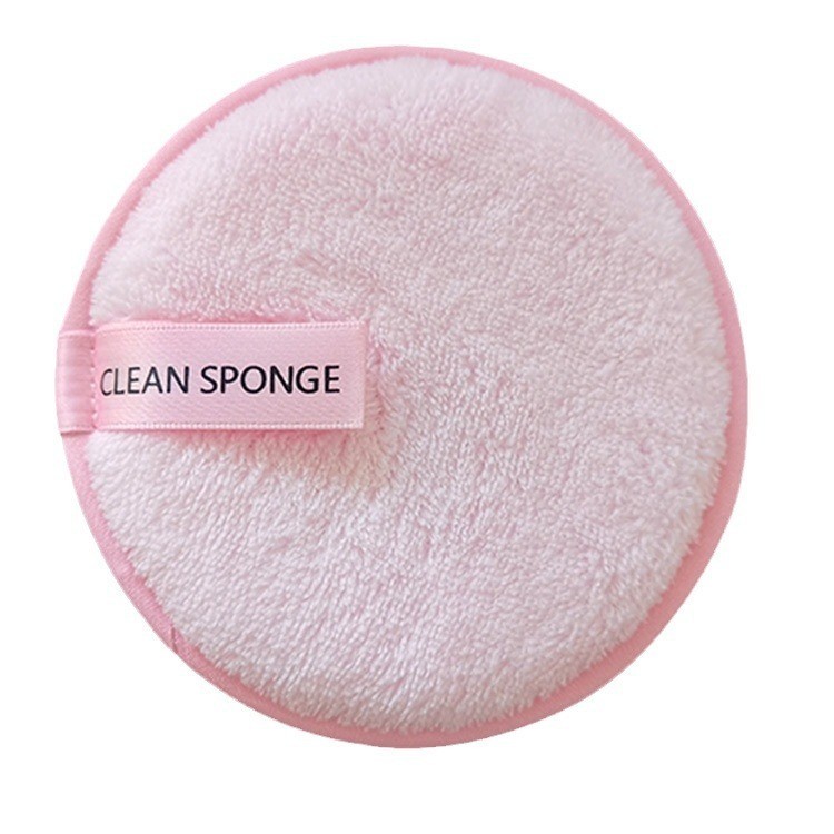 魔法懒人清水洗脸粉扑圆形短毛卸妆粉扑海绵洁面美妆工具图4