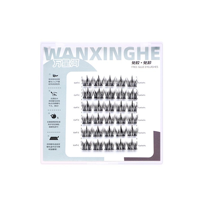 六排全家福假睫毛免胶免卸眼睫毛全系列漫画眼睫毛工厂图5