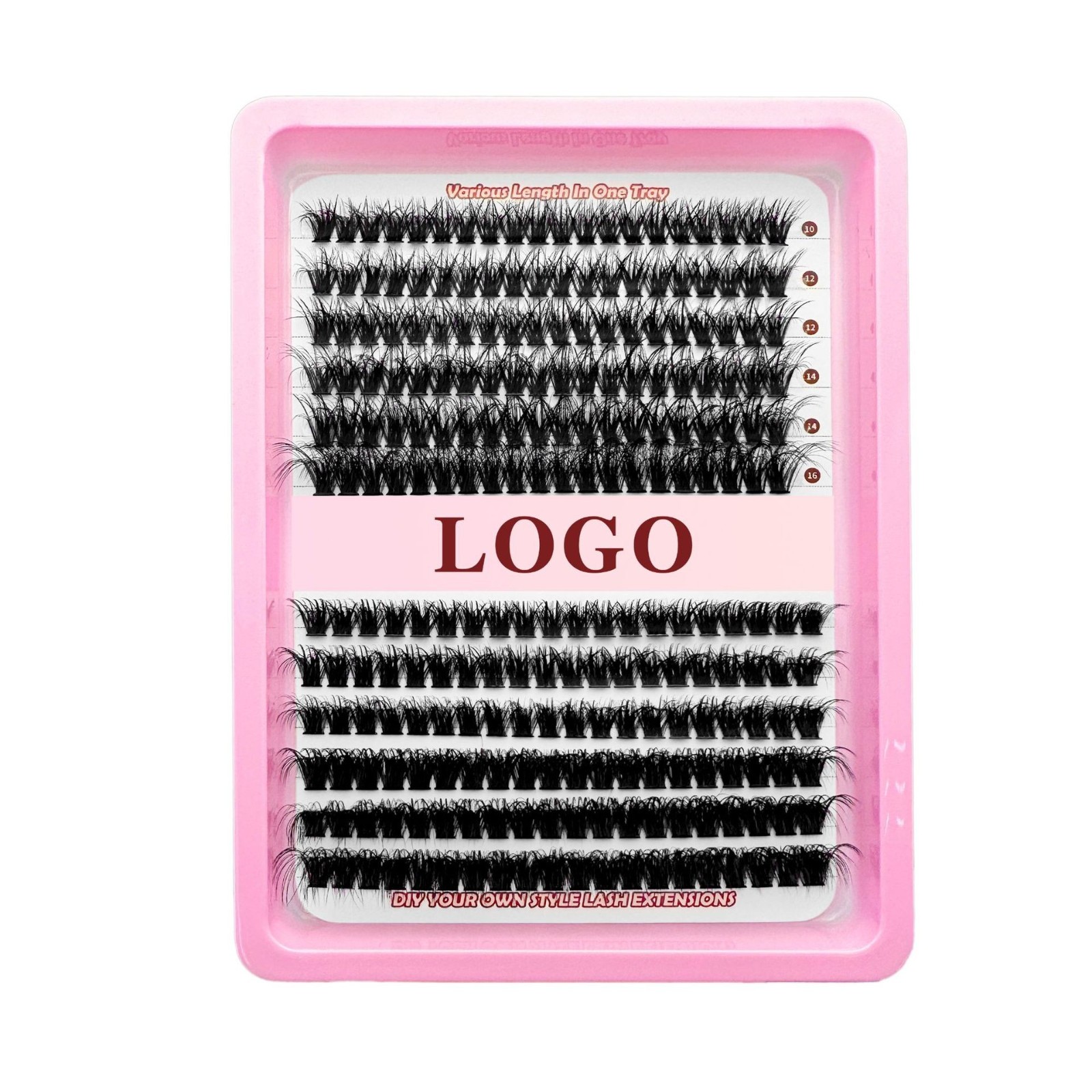 欧美假睫毛 定制LOGO哑光黑自然柔软240簇大容量外贸 跨境假睫毛图4