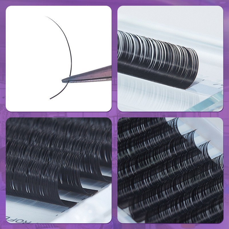 工厂定制0.07单根圆毛嫁接睫毛浓密婴儿弯单根多取睫毛美睫师专用图3