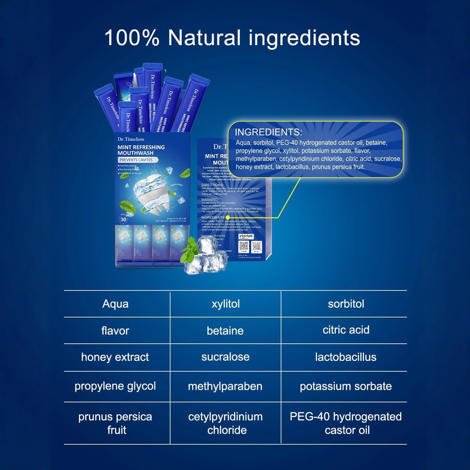 一次性薄荷味漱口水清洁口气清新便携mint refreshing mouthwash图4