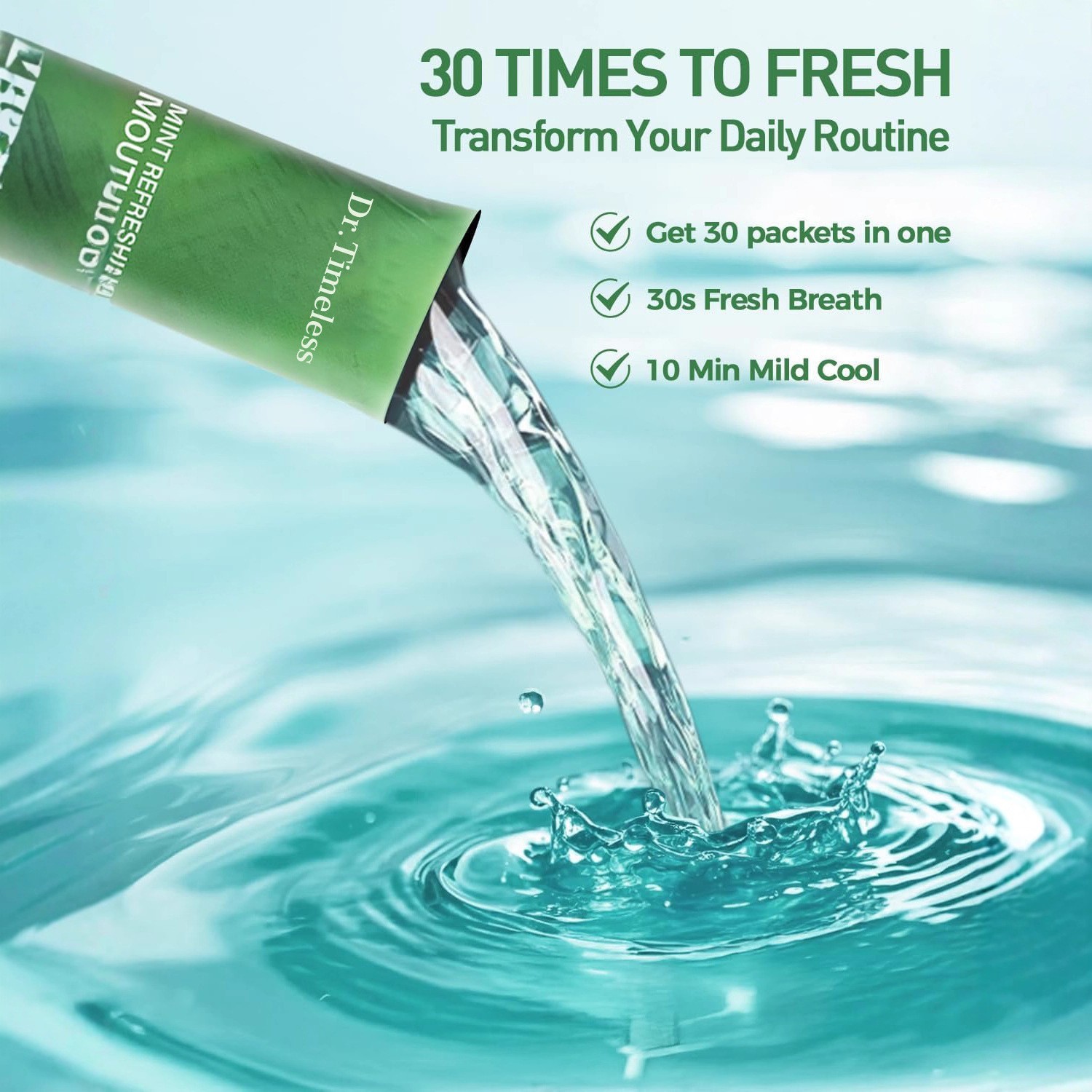 跨境人参薄荷漱口水抑菌去黄去牙渍口气清新温和不刺激mouthwash图3