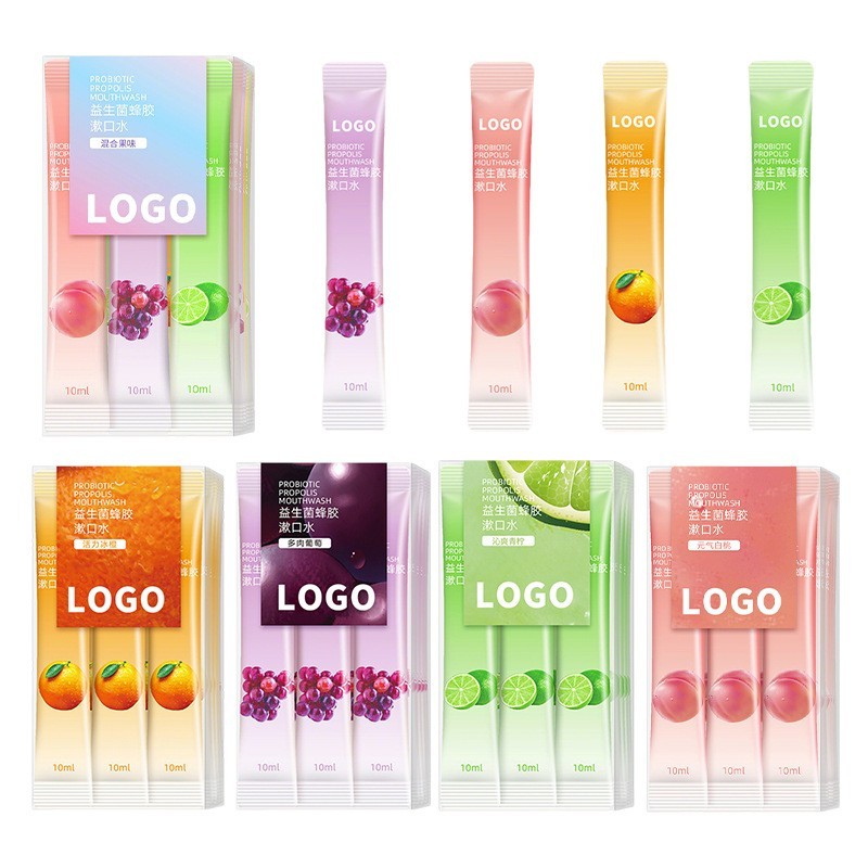 定制益生菌蜂胶漱口水便携式盒装漱口水呵护牙龈清洁口腔贴牌加工图4