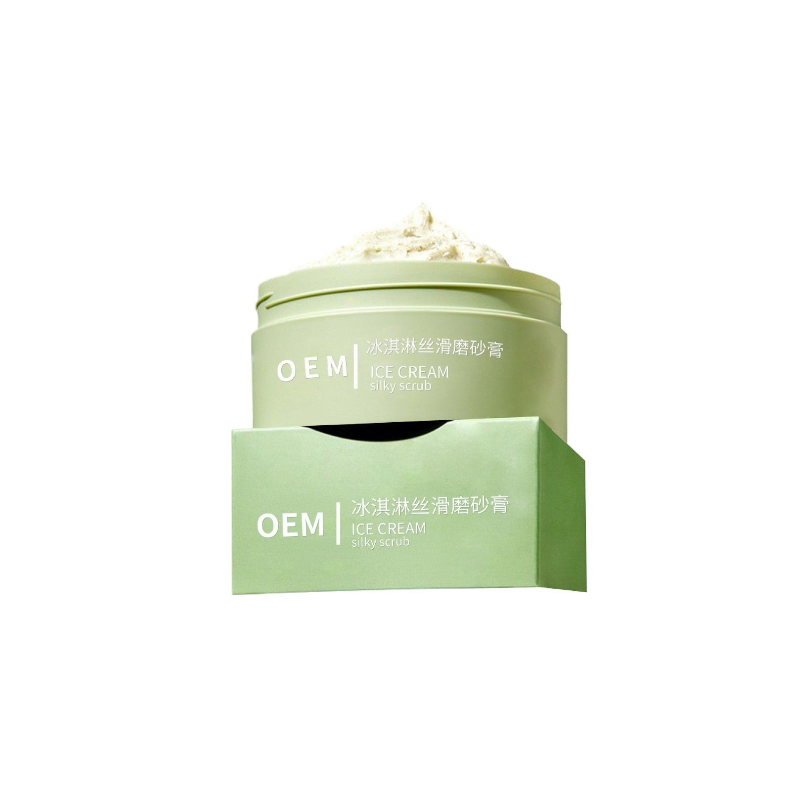 定制冰淇淋丝滑磨砂膏去角质去鸡皮微量元素海盐磨砂膏厂家代加工图5