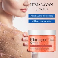 跨境OEM喜马拉雅盐身体磨砂膏 温和去角质保湿滋润肌肤磨砂膏出口