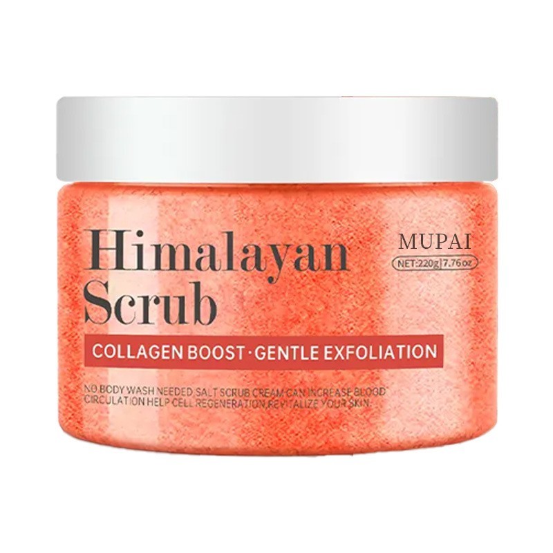 跨境OEM喜马拉雅盐身体磨砂膏 温和去角质保湿滋润肌肤磨砂膏出口图4