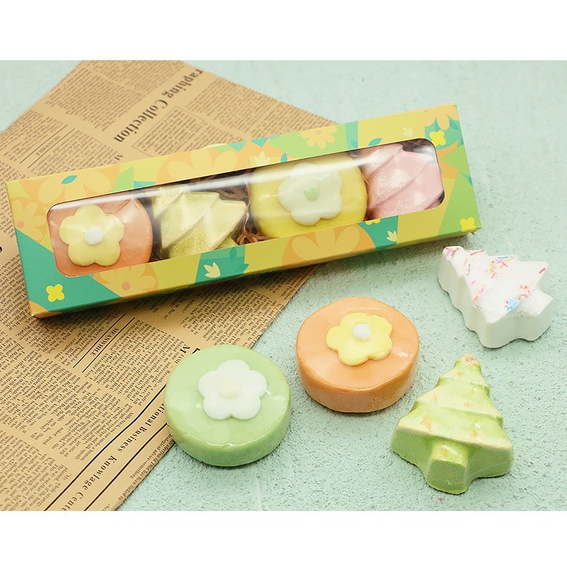 浴芭浴盐套装 泡澡礼品盒 花朵圣诞树旅游清洁沐浴爆炸盐厂家制作图4