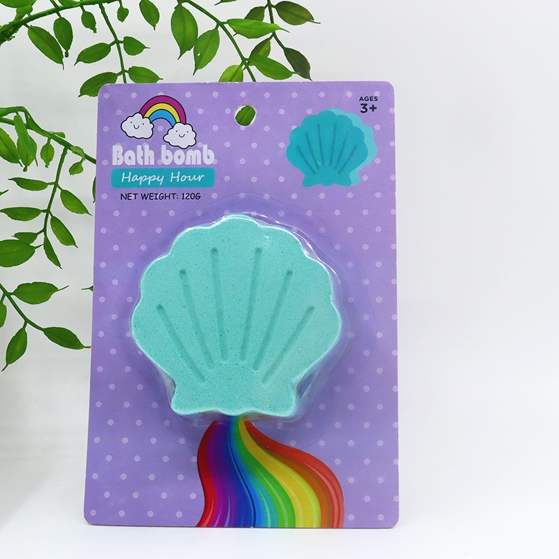 定制亚马逊彩虹贝壳爆炸盐香薰沐浴泡澡球泡泡浴精油气泡弹浴盐球图4