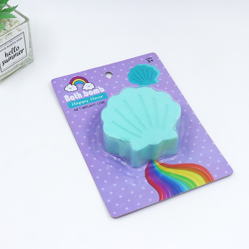 定制亚马逊彩虹贝壳爆炸盐香薰沐浴泡澡球泡泡浴精油气泡弹浴盐球图3