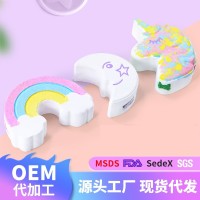 彩虹造型bath bombs香味泡澡爆炸沐浴盐球浴精油泡泡香氛泡澡球