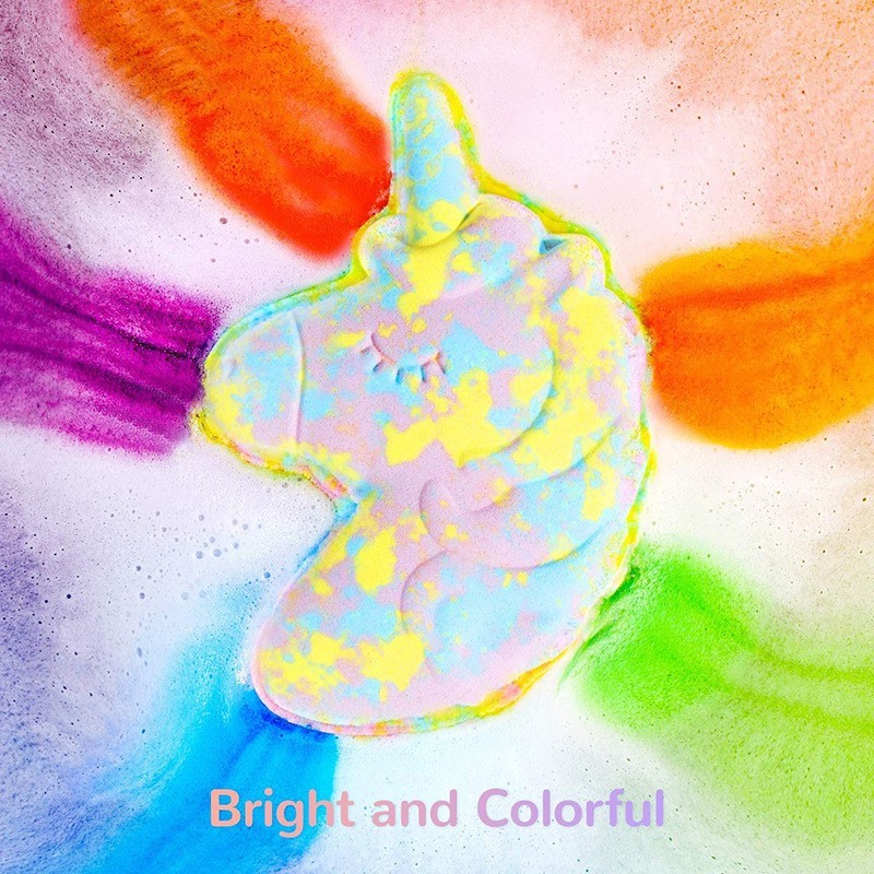 彩虹造型bath bombs香味泡澡爆炸沐浴盐球浴精油泡泡香氛泡澡球图2