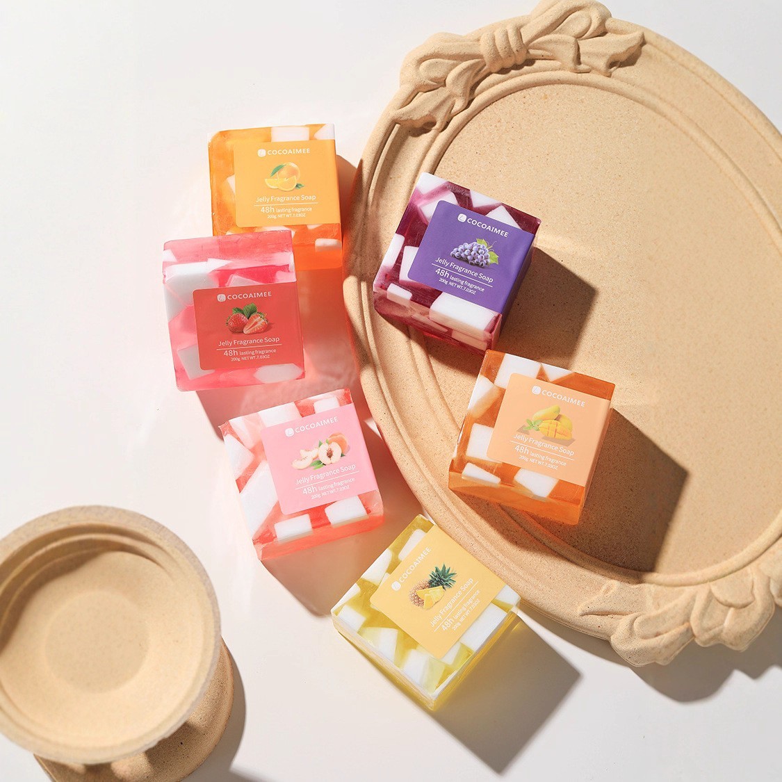 水果香皂洁面皂沐浴皂洗澡留香结婚伴手礼搭配图4