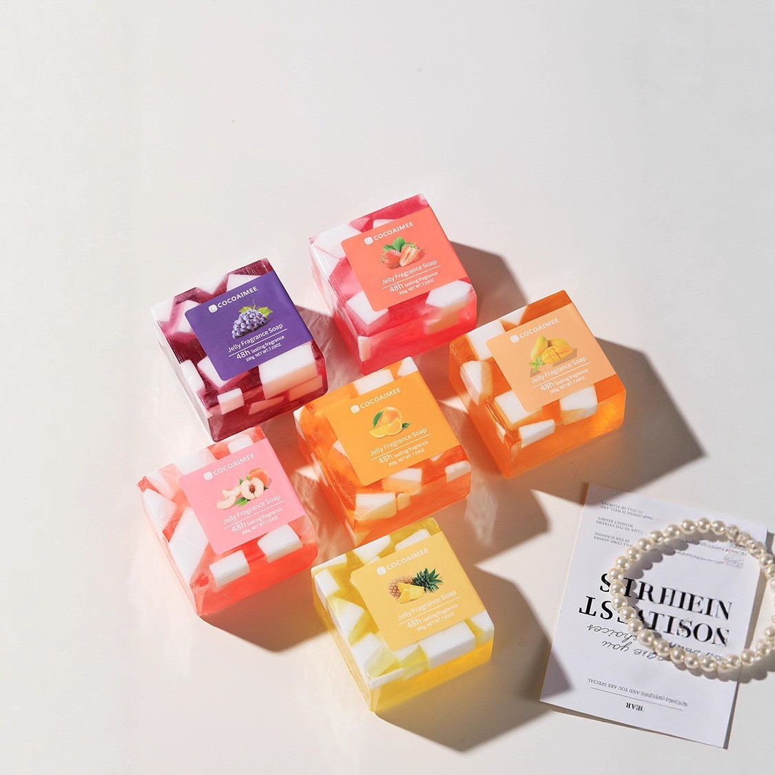 水果香皂洁面皂沐浴皂洗澡留香结婚伴手礼搭配图3