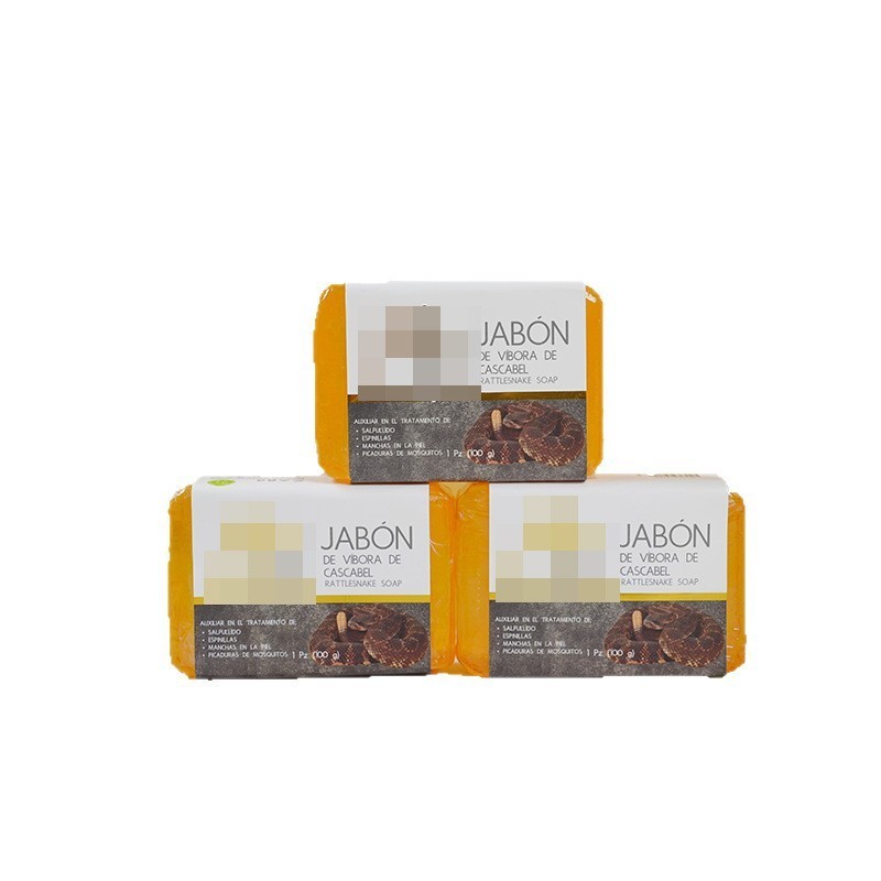 跨境外贸香皂洗脸沐浴香皂身体背部清洁肥皂响尾蛇外贸香皂定制图5