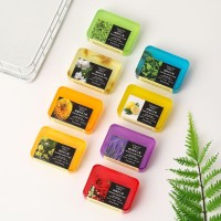 8色水果精油皂定制OEM100克薰衣草茉莉花桂花玫瑰草本手工皂香皂