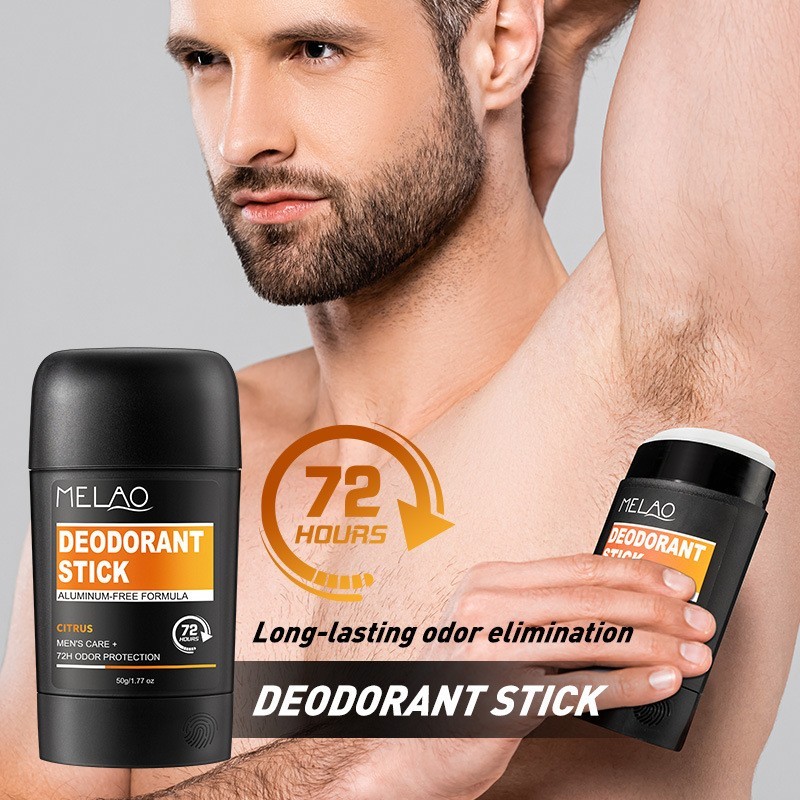 跨境男士止汗香体膏 持久留香佛手柑檀香木腋下固体止汗棒香体膏图2