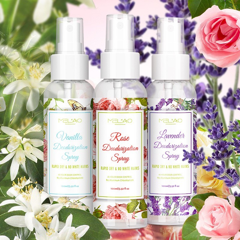 跨境止汗香体喷雾100ml女士腋下淡化异味留香干爽止汗喷雾代加工图3