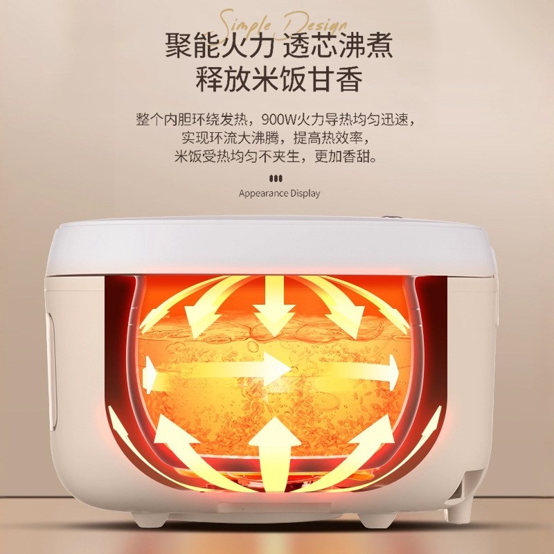 德国品牌Gemet电饭煲家用5L智能预约煮饭煲汤大容量不粘锅电饭锅图4