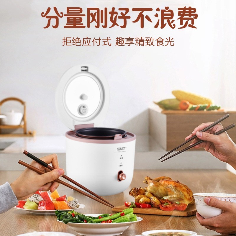 外贸定制电饭煲迷你家用1L容量多功能小型电饭锅SAST迷你电饭煲图3
