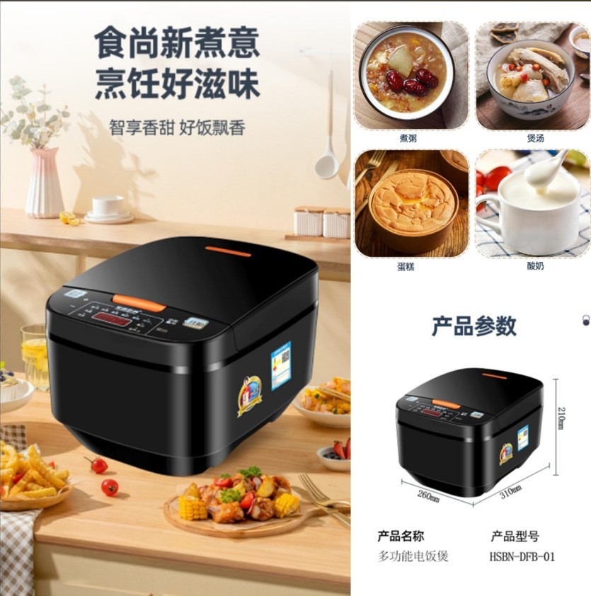 外贸欧规插头电饭煲定制电饭煲家用智能电饭锅5升大容量跨境专供图4