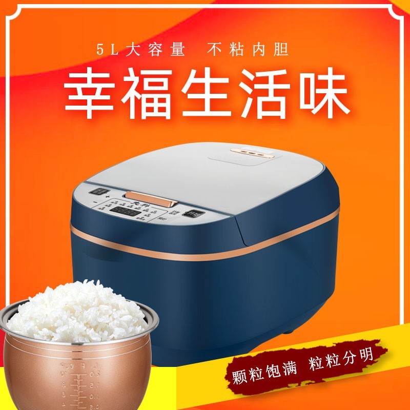 家用迷你电饭煲预约定时不粘锅智能5L大容量电饭锅厂家图3