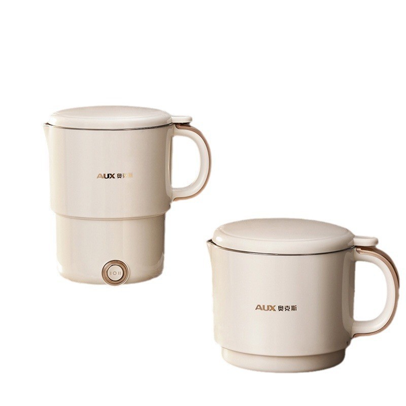 OEM定制全钢折叠水壶旅行出差便携式烧水壶不锈钢电热水杯迷你图5