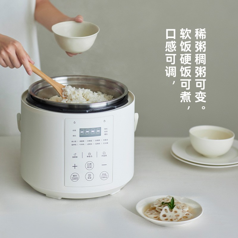 畅销日韩设计电压力锅家用小型迷你智能2L高压锅饭锅煲图2