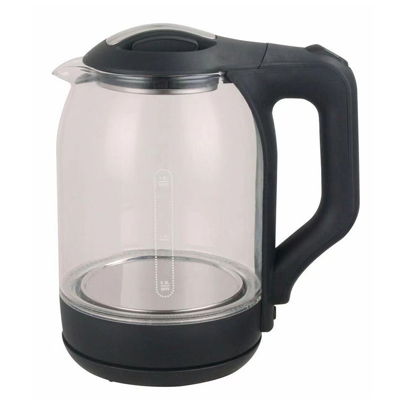 源头工厂烧水壶1.8L家用LED蓝光Kettle高硼玻璃电热水壶中东110V图4