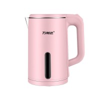 礼品Logo定制电热水壶自动断电双层防烫烧水壶快速加热
