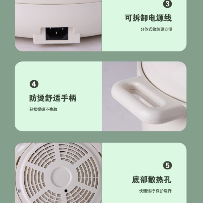 电压力锅多功能家用5L大容量不粘锅电饭煲礼品定制图3