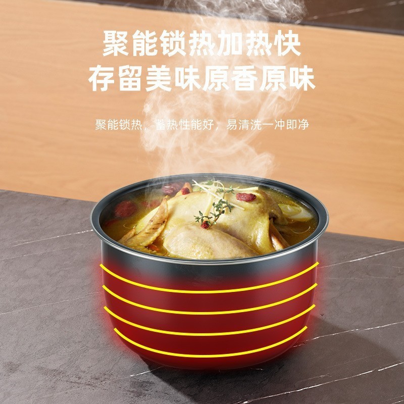 外贸5L电压力锅家用多功能3-4人微压锅智能电饭煲大容量电压锅图3