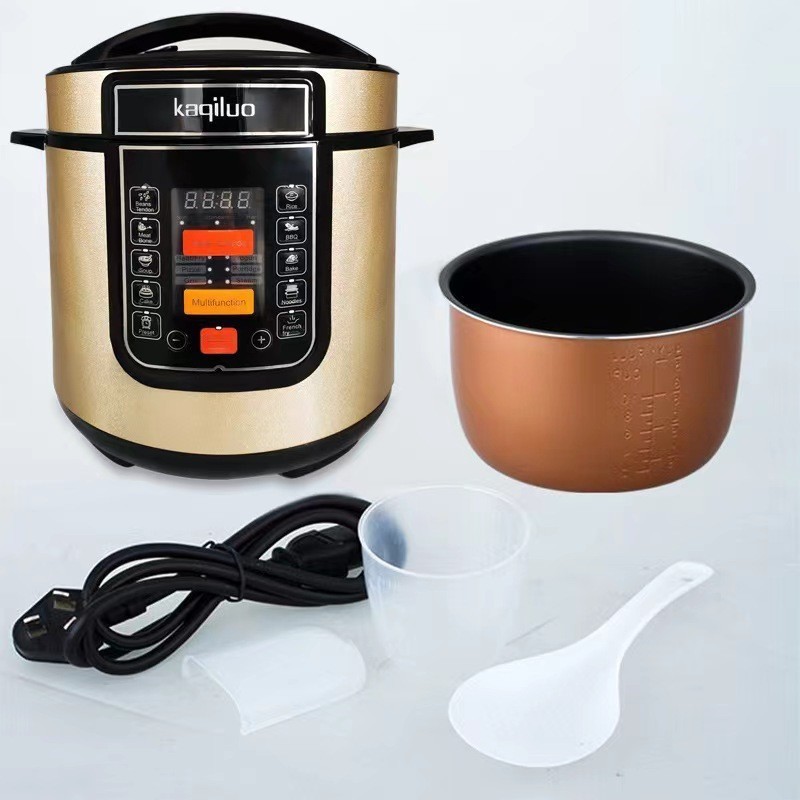 定制110V/220V英文电压力锅家用多功能跨境外贸欧规5L6L高压力锅图2