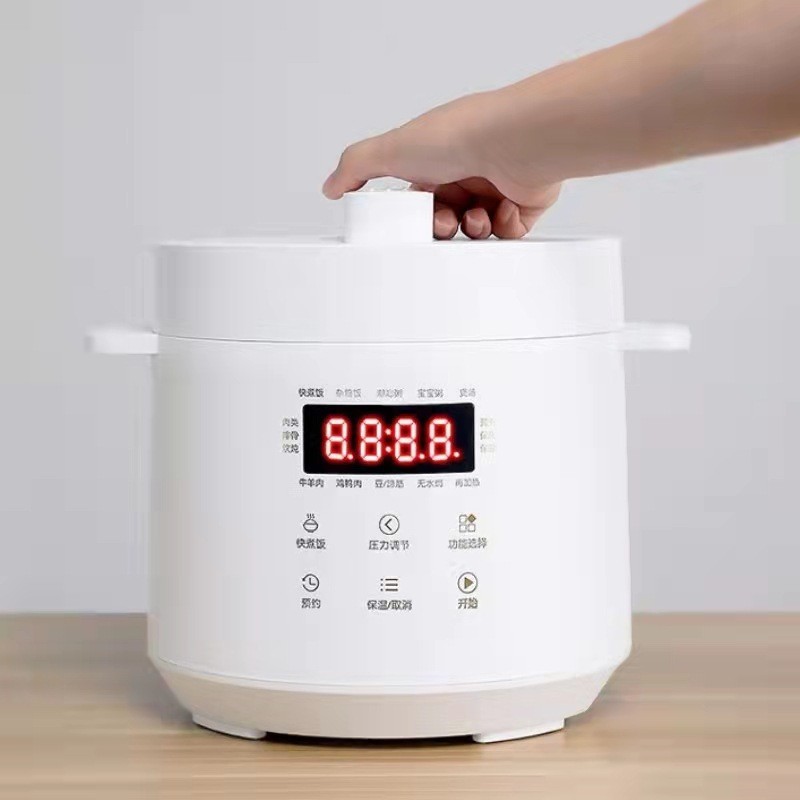 工厂跨境陶瓷内胆电压力锅家用无涂层小型110V智能3L高压锅电饭煲图3