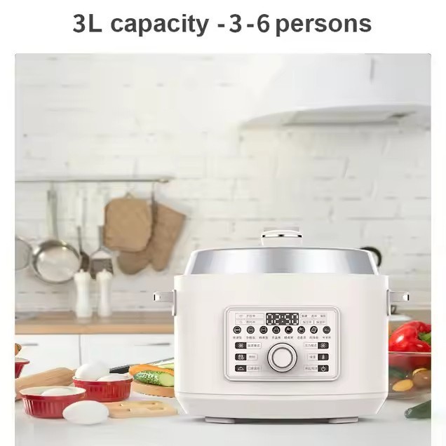 定制出口双模式电压力锅/电饭锅切换专利多功能高压炖煮3升图3