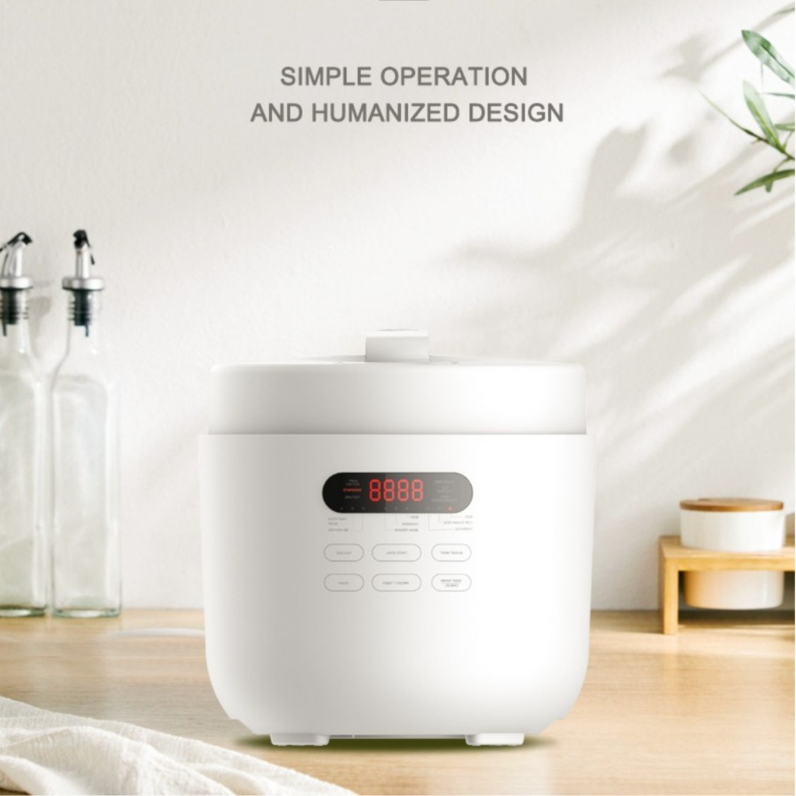 定制出口电压力锅多功能高压炖煮5L大容量不粘锅内胆图3